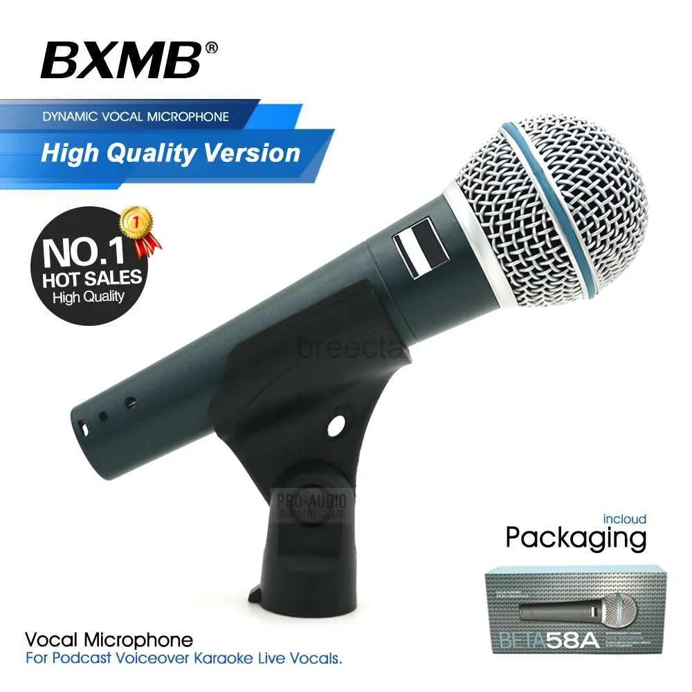 Microphones Microphone Professional de haute qualité Microphone Super-cardioïde dynamique pour le karaoké Vocals en direct Performance de scène 240408