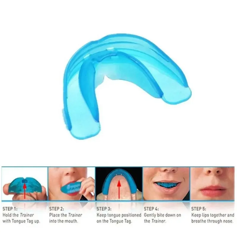 Dental Silicone Orthodontic Hruss Appliance hängslen justering tränare tänder hållare bruxism malande vakter tänder rätare