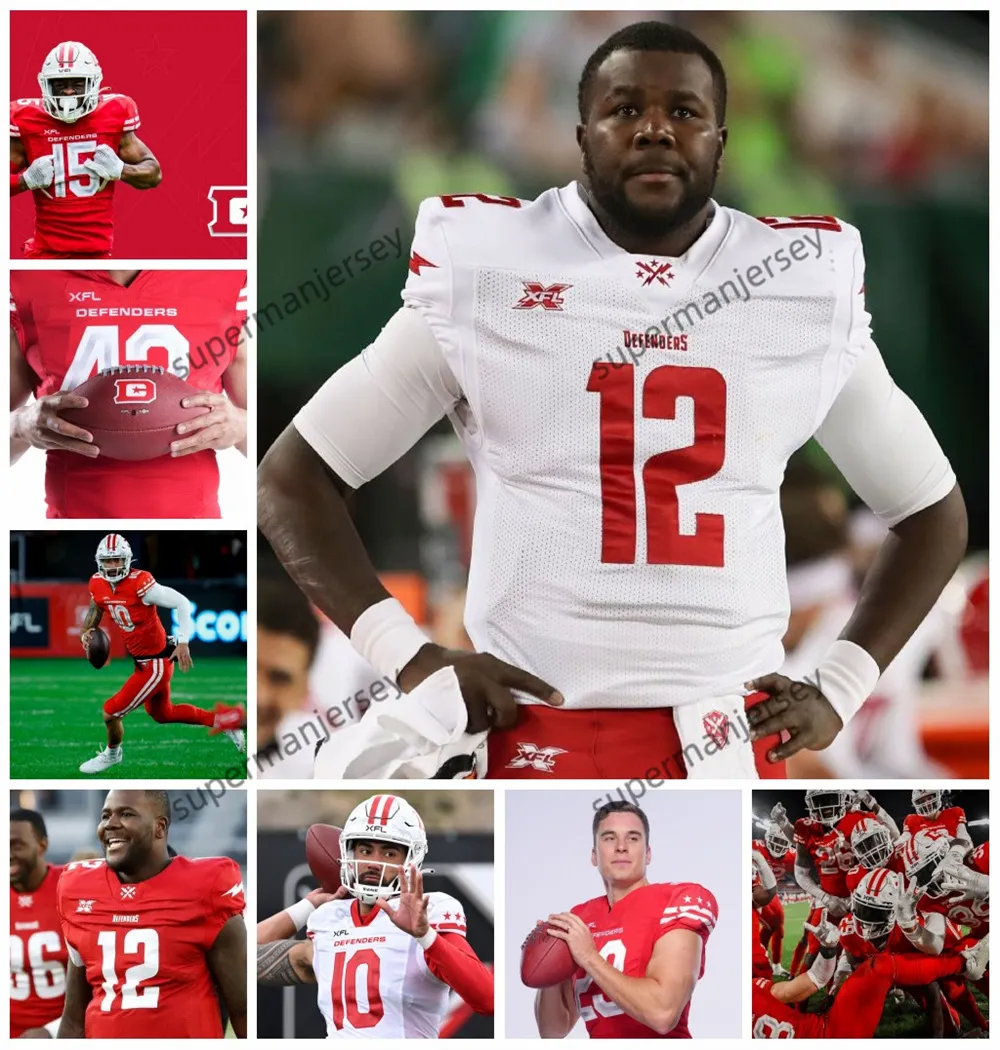 Jersey calcio difensori DC Custom DC 2024 12 cardale Jones 4 Eli Rogers 19 Malachi Dupre 20 Olsen 1 DeAndre Thompkins Abdullah Khalid