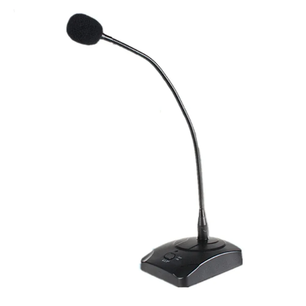 Mikrofoner goosenhals Microphone Professional Conference Center MIC CAPACITIV SOMPLING FLEXIBEL 360 ° Hög känslighet Kopplad 6.35mm Plug