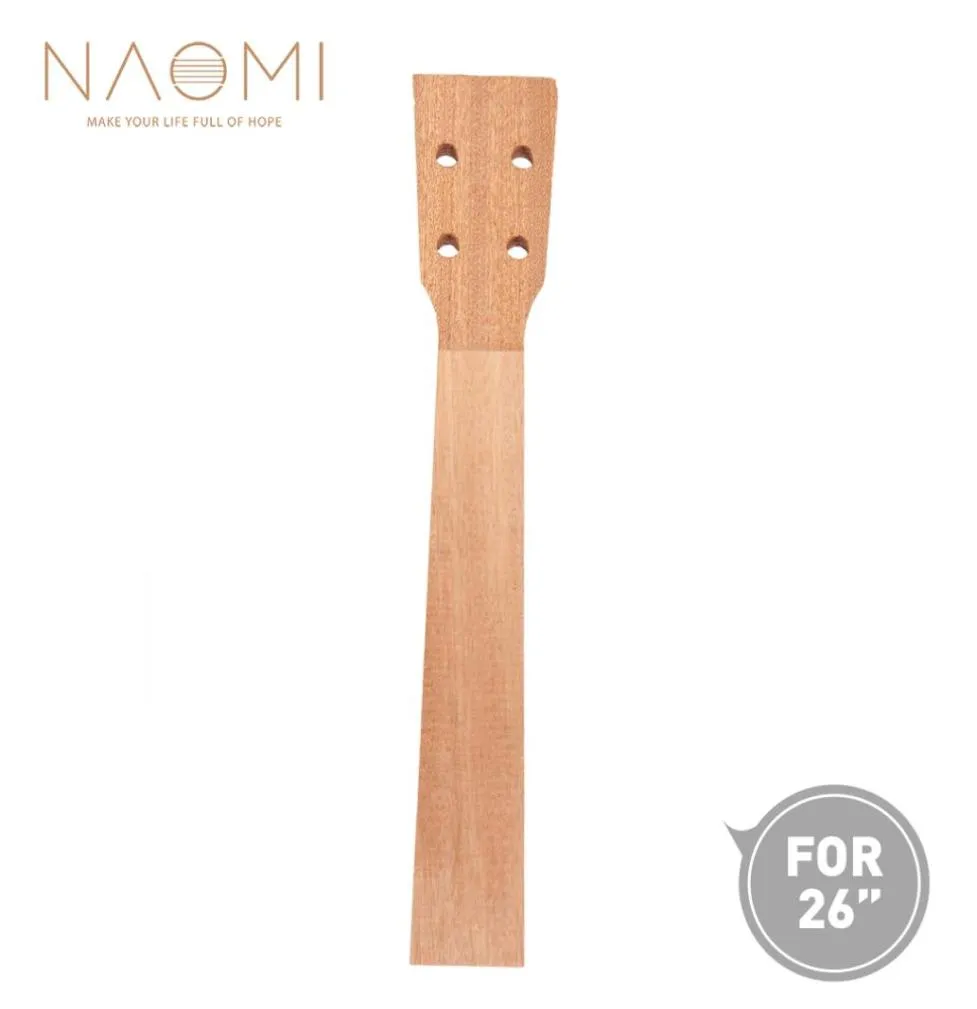 Naomi 26039039 القيثارة العنق SAPELE TENOR DUCULEELE لـ 26 بوصة UKELEELE UKE HAWAII أجزاء القيثارة Luthier DIY6219507