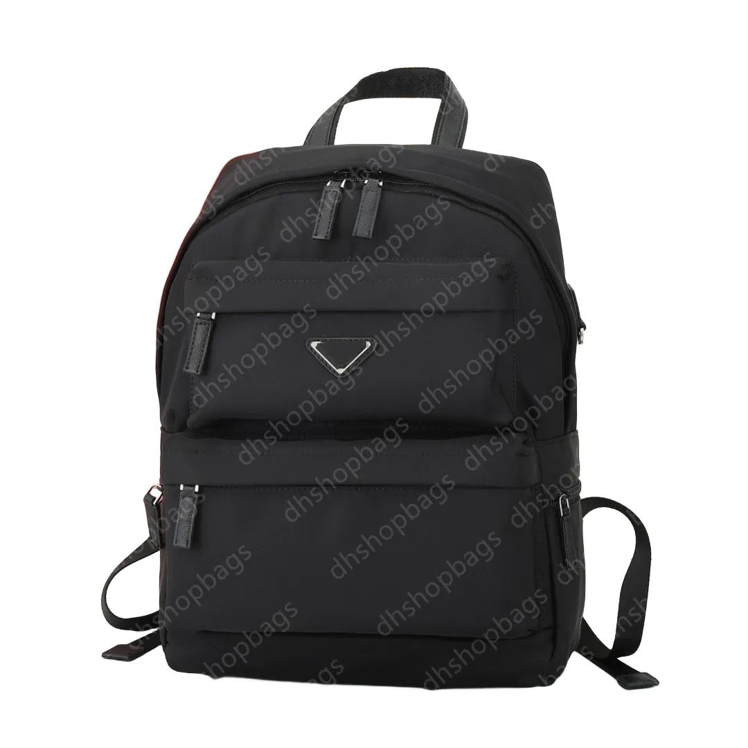 Nueva mochila de moda clásica clásica unisex tela de nylon múltiple bolsillo múltiple