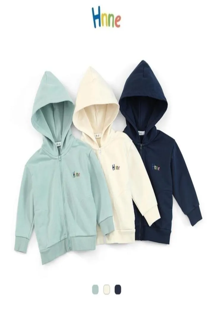 Hnne Autumn Hoodies Kid Zip Up Embroidery Sweatshirts Boy Girl Jackets Children Tracksuits HJ151180 2111109231509