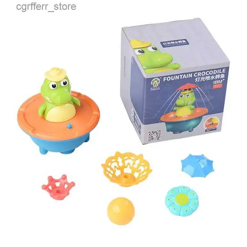 Brinquedos para bebês Toys -maré de crocodilo de crocodilo Toy Bath Bath Bath Toy Crocodile Pool Toy para crianças Presente de brinquedo para chuveiro para banheira de banho banheira L48