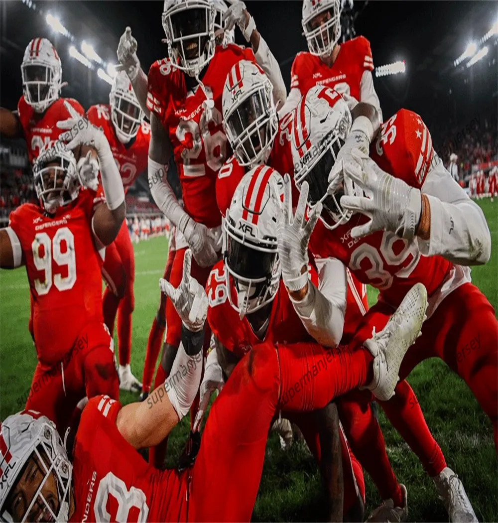 Custom DC Defenders Football Jersey 2024 12 Cardale Jones 4 Eli Rogers 19 Malachi Dupre 20 OLSEN 1 Deandre Thompkins Abdullah Khalid From 17 16 DHgate