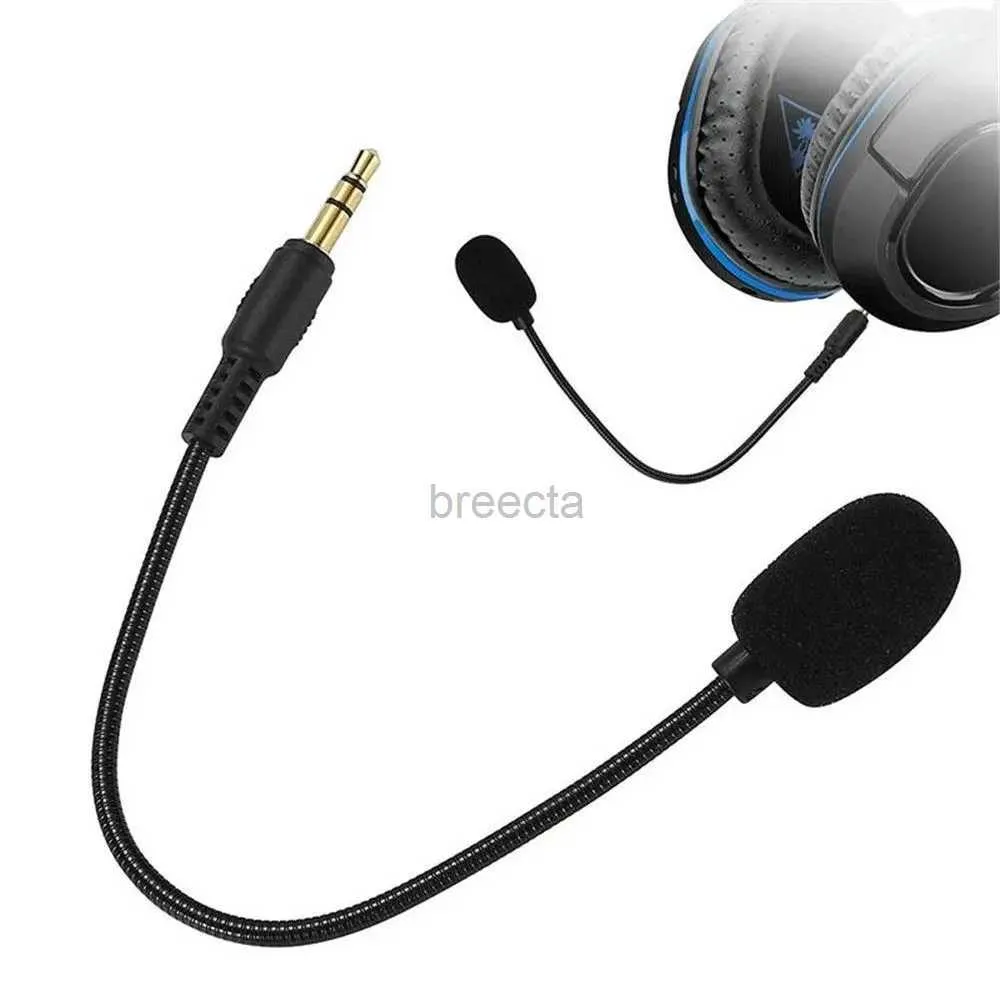 Microphones Quality Phone Portable Black Gaming Headset Mic HD Voice Mono Microphone Wired Stereo 240408