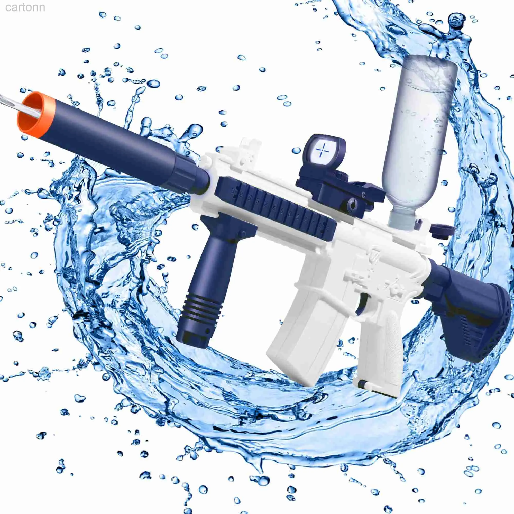 Waffenspielzeug M416 Wasserpistole Elektrische Automatik Airsoft Pistol Summer Schwimmbad Strand Party Spiel Outdoor Wasserspielzeug für Kinder Boy Geschenk 240408