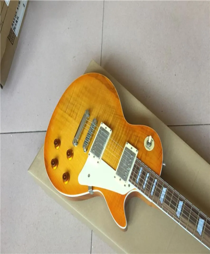 Bellissima chitarra per chitarra Custom Shop chitarra Guitars elettrico Custom Orange Burst7005324