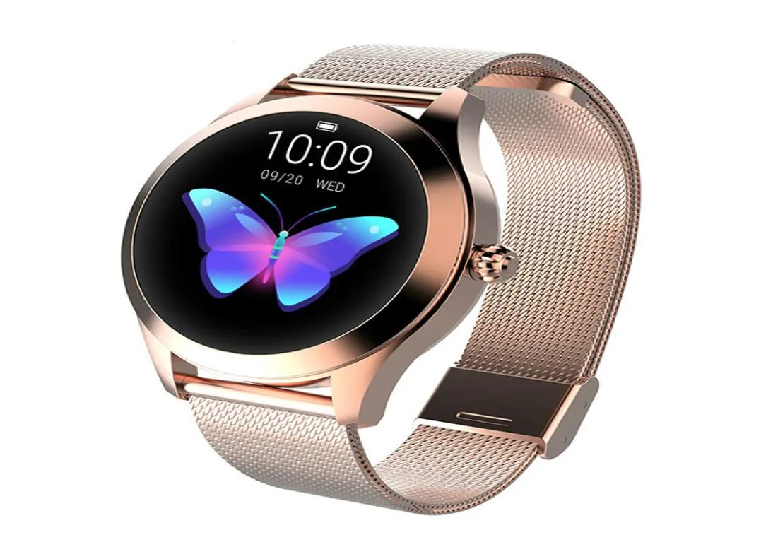Smart Watch KW 10 Smart Watches IP68 Hartslagmonitor Bericht Oproep Reminder stappenteller Calorie Smartwatch Women kijken voor Android2527568
