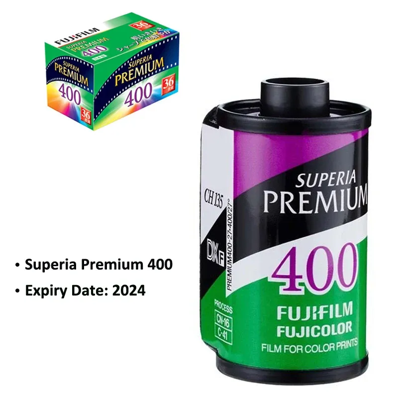 Camera voor Fujifilm Superia Premium 400 Color 35mm Film 36 Blootstelling (Xtra 400 Upgrade Edition) voor 135 Formaat Camera Vervaldatum 2024