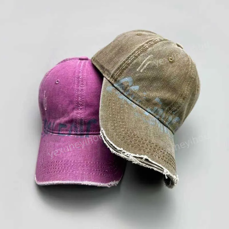 Męskie i damskie projektanci Casquette Sports Dżins Raped Ball Caps Solid Color B Letter B Outdoor Para Hats Balengia Paris Baseball Caps Modna A1