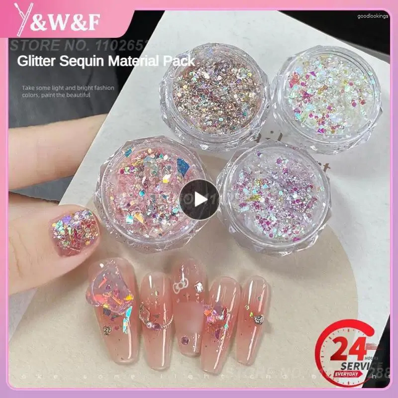 Glitter per glitter in polvere laser opale meravigliosamente facile da trasportare manicure di moda non tossica di design unico impermeabile e resistente