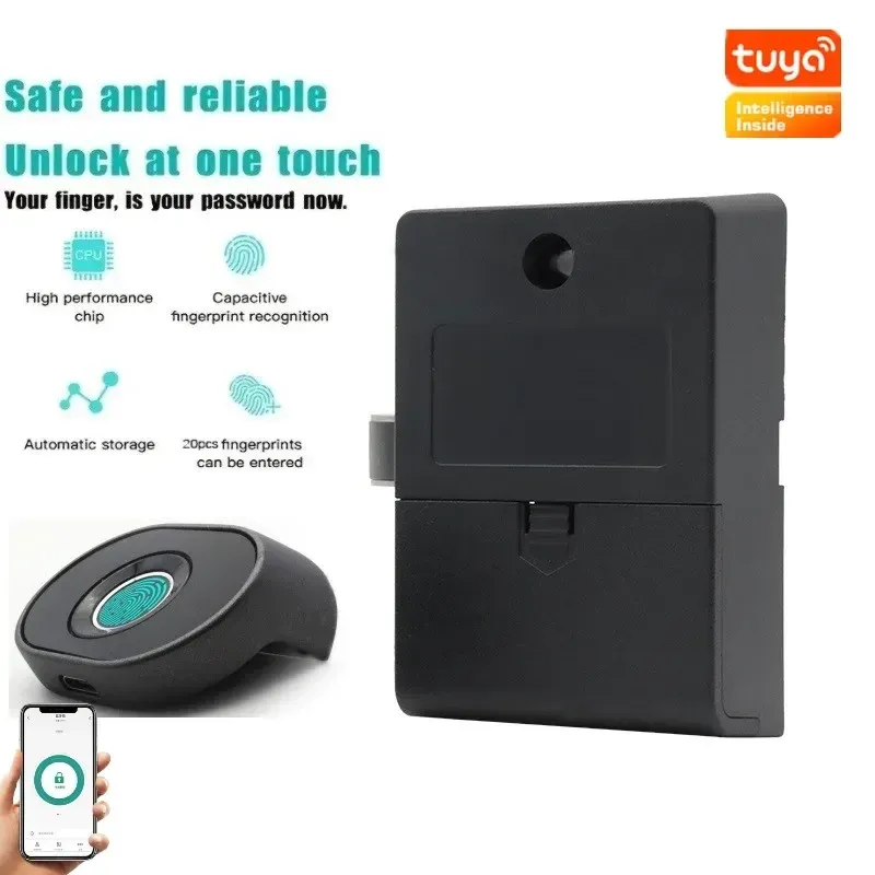 Lock Tuya Smart Cabinet Fingerabdruck Lock Fingerabdruckschublade Schloss Großhandel Möbel Locker Kabinett Tür Schloss Fechadura Eletronica