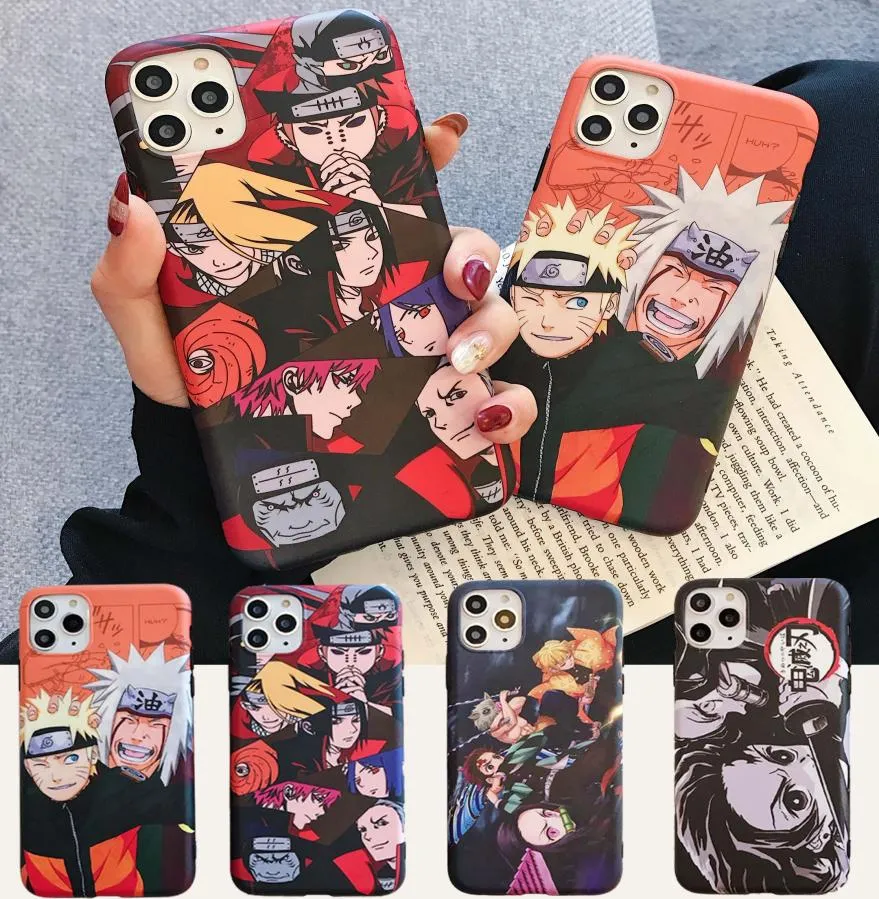 Cas de téléphone pour iPhone 11 Pro 7 8 plus x xr xs max japon anime naruto jiraya itachi soft tpu back coque for iphone 6 Plus3922318