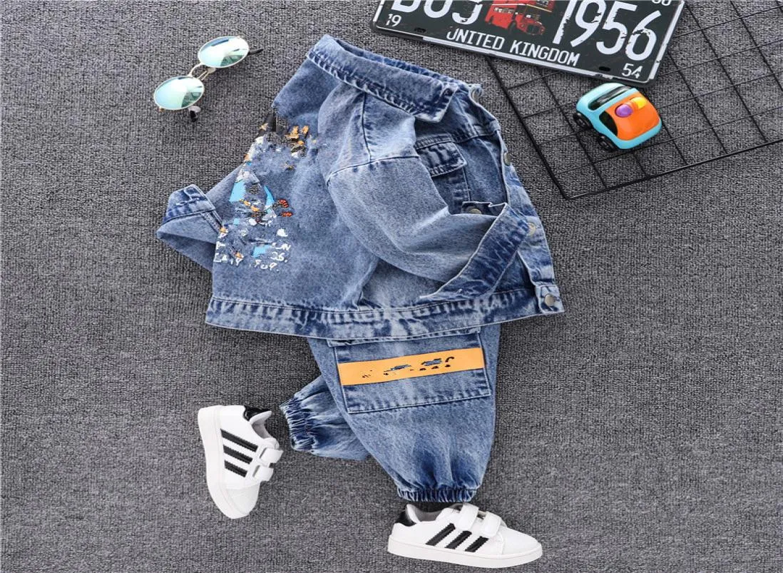 Kinder Jeans Kinder Kleidung Baby Kleidung Kinder Designer Kleidung Jungen Baby Mode Kleinkind Tracksuits Kleidungsstücke 5703598