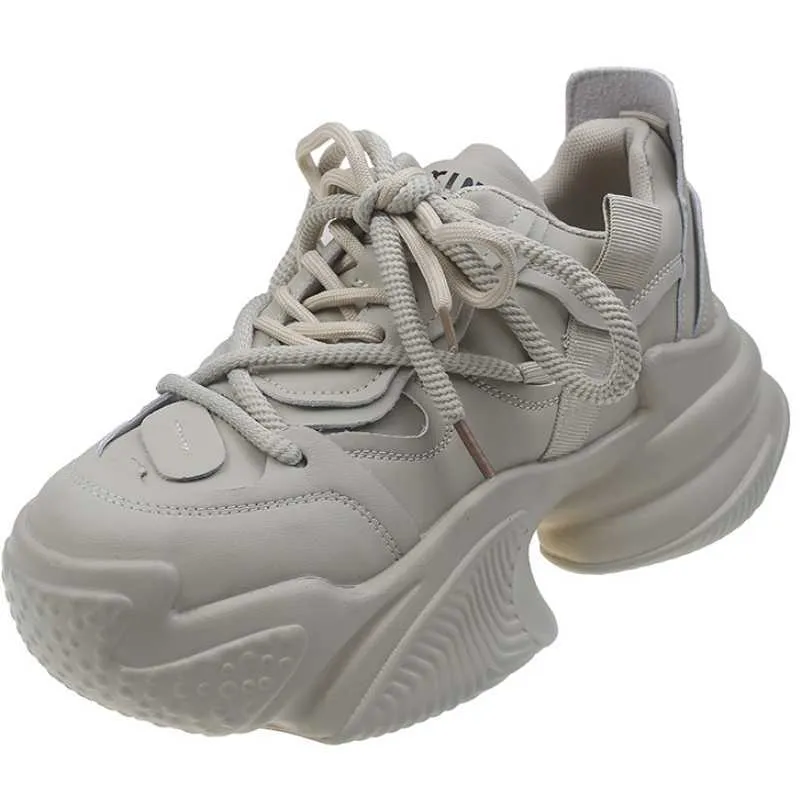 HBP HBP non marque dropshipping hauteur personnalisée augmentant les baskets épaisses pour femmes chaussures blanches décontractées mesdames