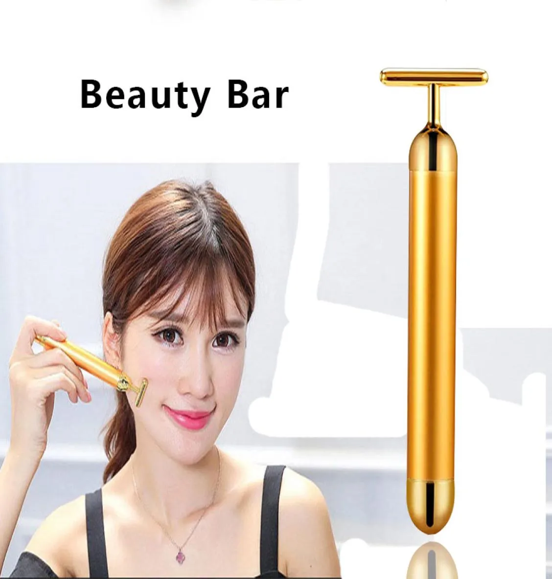 Energy Beauty Bar Vibrating Facial Slimming Face Massager Pulse Firming Stick Lift Skin Tightening Anti Aging Wrinkle Tool1326716