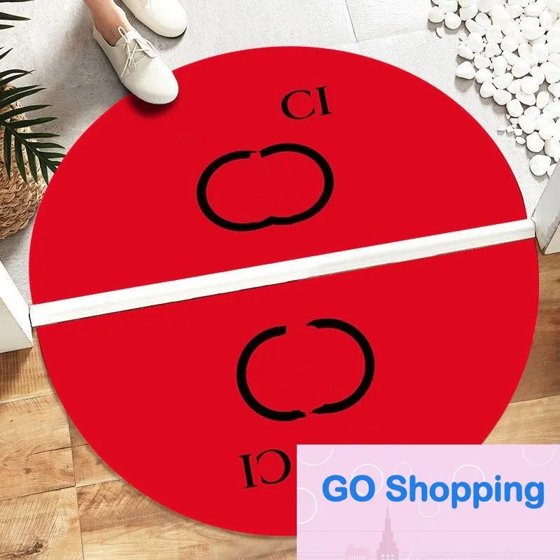 Wholesale Fashion Brand Semi-Circular Floor Mats Carpet Door Mat Entrance Hall Floor Mats Bathroom Bathroom Door Absorbent Non-Slip Mat