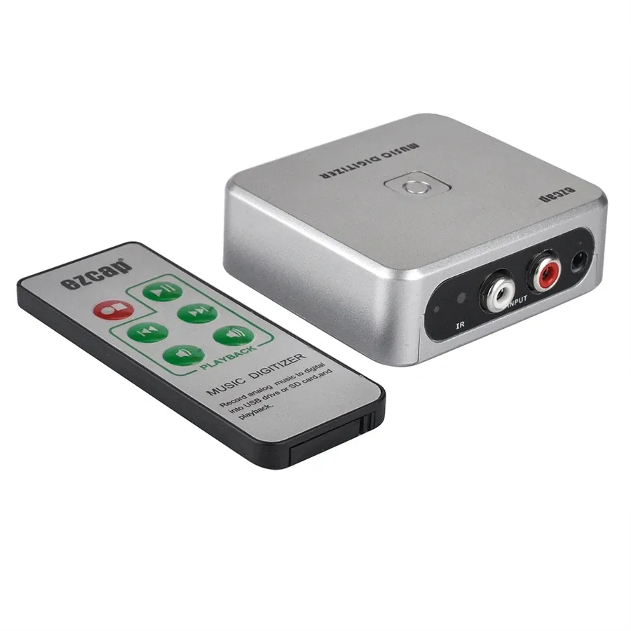 Spieler EZCAP241 Audio Capture Cassette Tapes MP3 -Konverter stabiler Audio -Aufnahme -Plug und USB Port Music Digitizer mit Remote abspielen