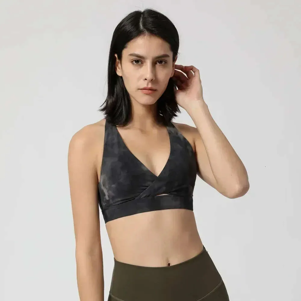 2024 soutien-gorge lu Lu Yoga Sexy Women's Dance Beauty Back Running Fiess Sports Bra Verte de citron Summer Tops femme