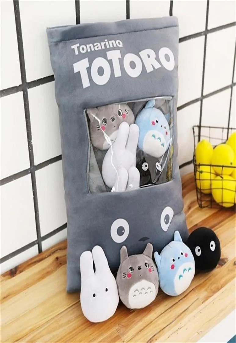 Totoro Corner Creature Bag of Snack Pillow Animal Crossing Pchasze Zwierzęta Kreatywne lalki Juguetes Pluszowa sofa na zabawę poduszka 20121521681177