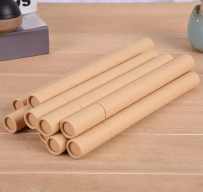 Kraft Paper Encens Tube Encens Barrel Small Storage Boîte de rangement pour 10G20G Joss Stick Pruisible Factory Factory LX33239275097