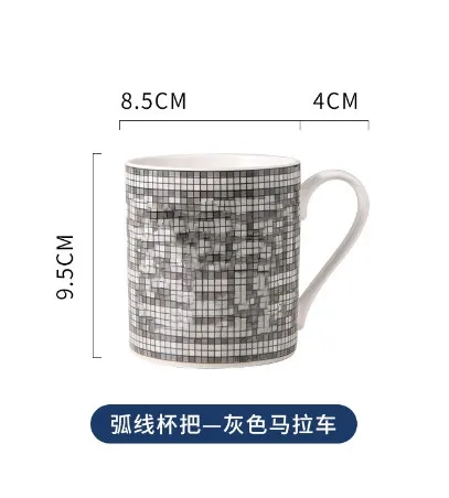 Nouvelle tasse créative pour hommes et femmes en céramique tasse de ménage couple couple de café au café au café Masse de grande capacité