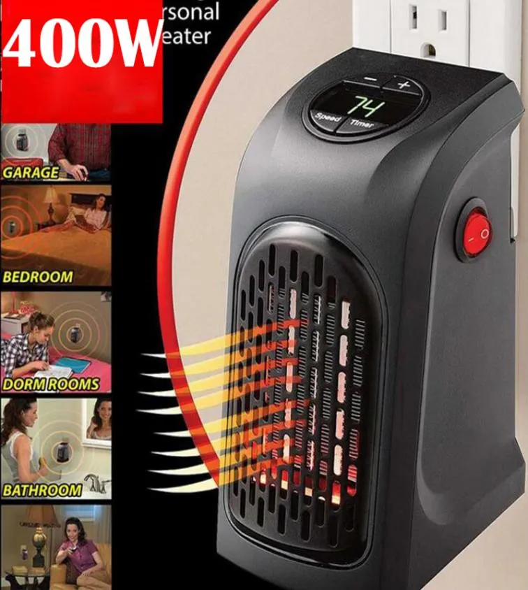 2019 New Wall Electric Heater Mini Fan Heater Desktop Hushåll Vägg Handig uppvärmningsspis Radiator Warmer Machine för Winter EUUS1884755
