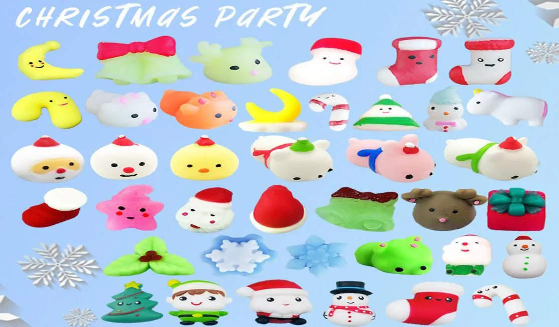 Fidget PVC Squishy Animal Toys Рождественские дизайнерские дизайнерские вечеринки влюблен в мультипликационное вентиляционное отверстие, сжимая моти