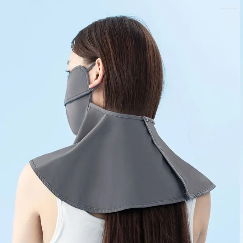 Scarves Solid Color Silk Mask UV Protection Summer Face Neck Wrap Cover Shield Sports