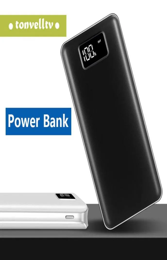 Новый банк Power Bank 30000MAH для Xiaomi Mi 2 USB Powerbank Powerbank Portable Charger Внешнее аккумулятор для iPhone Samsung Huawei2679895