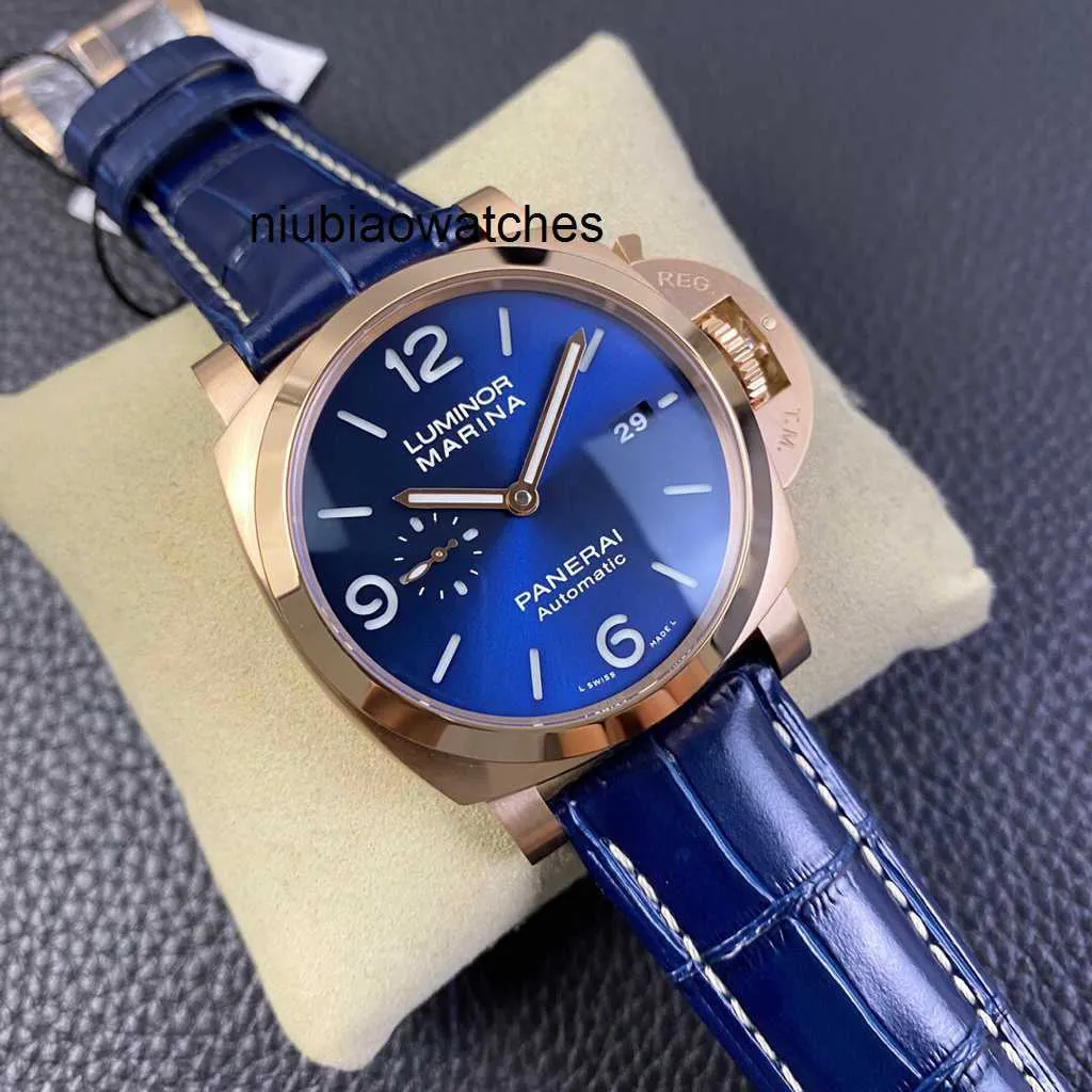 Watch For Men Factory Sapphire Mirror Swiss Automatic Movement Dimensioni 44 mm cinghia di mucca importata MRHRY