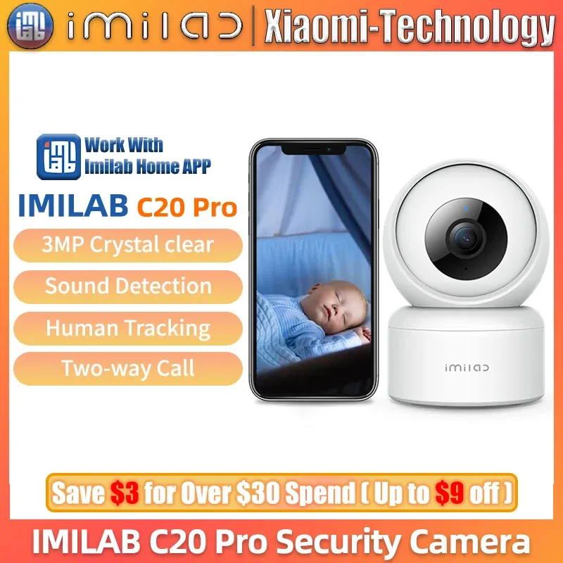 カメラIMILAB C20ホームセキュリティカメラWIFI 1080P HD IP INDOOR CCTV BABY CAM 360°VEDIO SURVEILLANCE NIGHT VISION WEBCAM WORK WITHALEXA