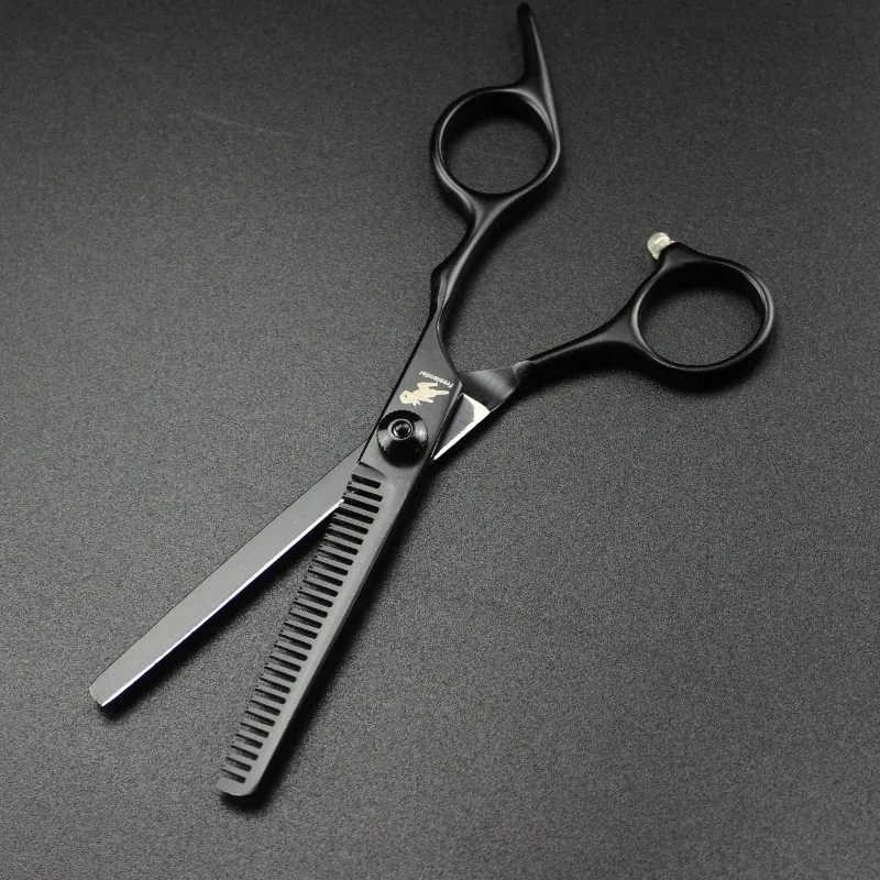 Ciseaux de cheveux 5.5 6.0 Ciseaux de coiffure professionnels amincissant des ciseaux de coiffure et des ciseaux de coupe de cheveux 440c Steel