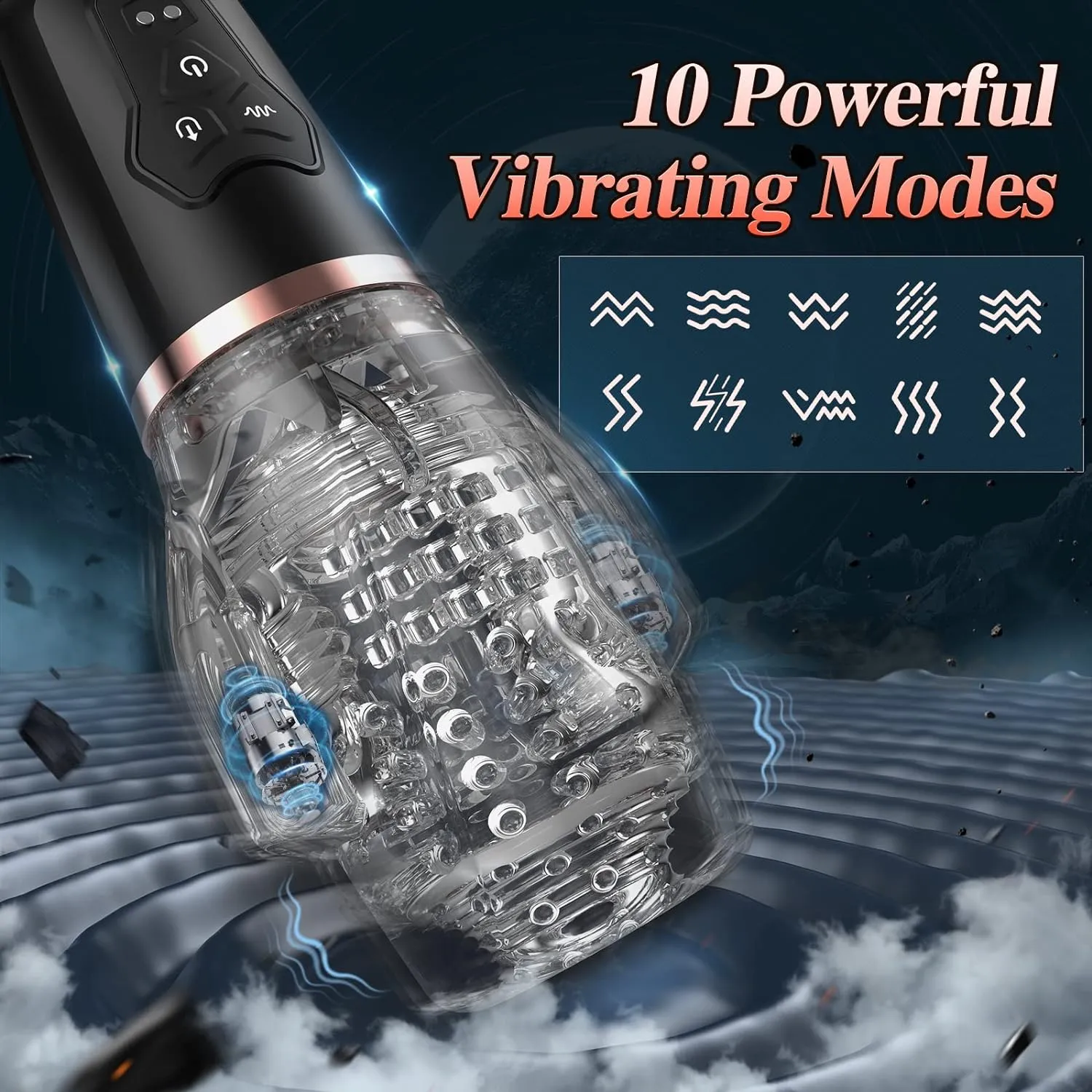 Male Masturbator Silicone Adult Toy with 5 Suction and 10 Vibration Modes,  Regular Size from Dhgate Masturbators - price 35.53