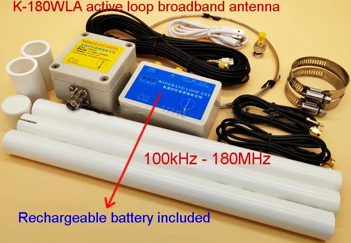 Радио Новое K180WLA Active Loop широкополосная связь, получающая антенна 0,1 МГц180 МГц 20 дБ SDR FM -антенна