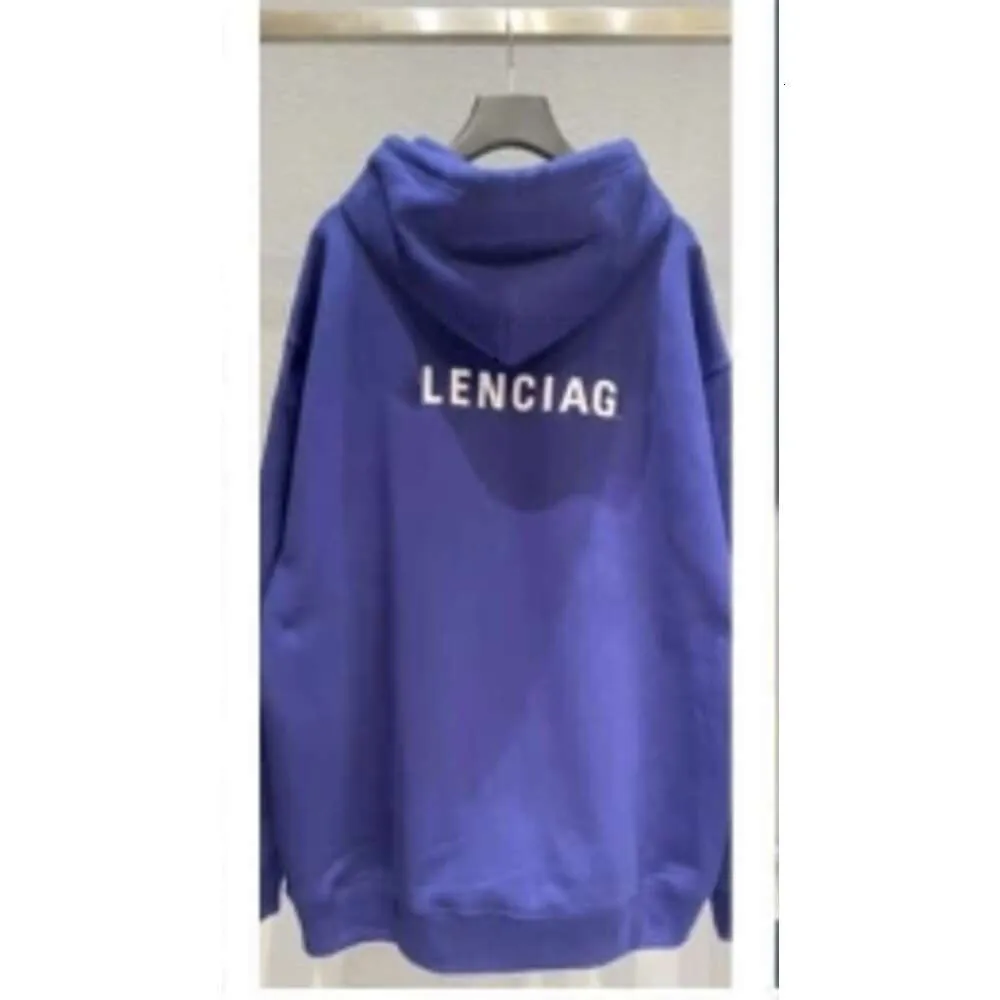 Klassieke losse ontwerper Hoodie Balencigs Fashion Hoodies Hoody Mens Sweaters Hoge kwaliteit Familie B Correcte versie BLCG MENS EN Womens OS OS -versie Paris Bac Fron