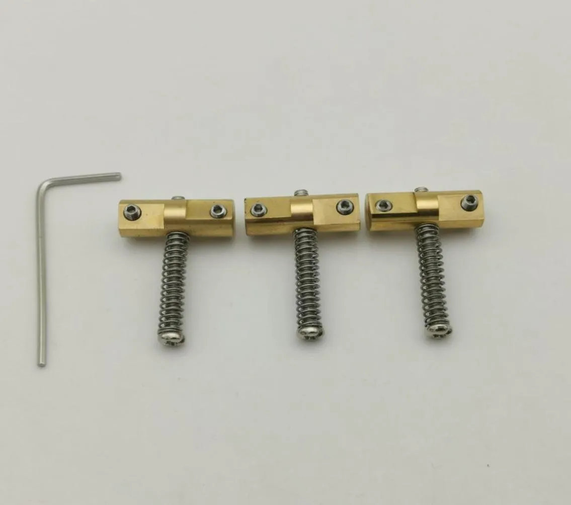 Guita Parts Vintage Brass bridge Saddles for FD Guitar(Pack of 3)5223322