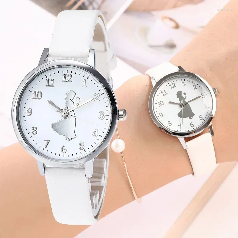 Muñecos de pulsera Estudiantes casuales simples Cuarzo de reloj de pulsera Mira para reloj