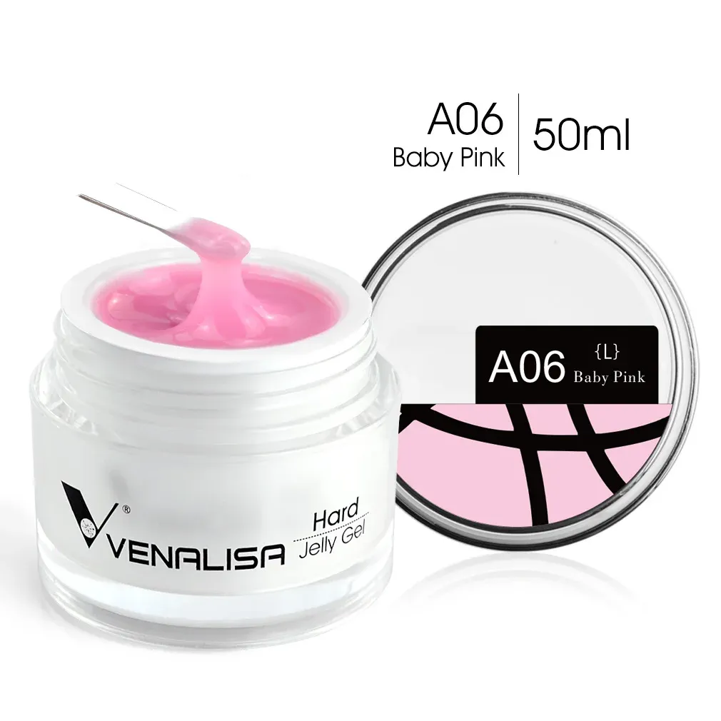 Gel 50ml Venalisa New Extension UV LED Jelly Gel Soak Off Sculpture Camouflage Poly Nail CANNI Supply Extending Clear Color Nail Gel