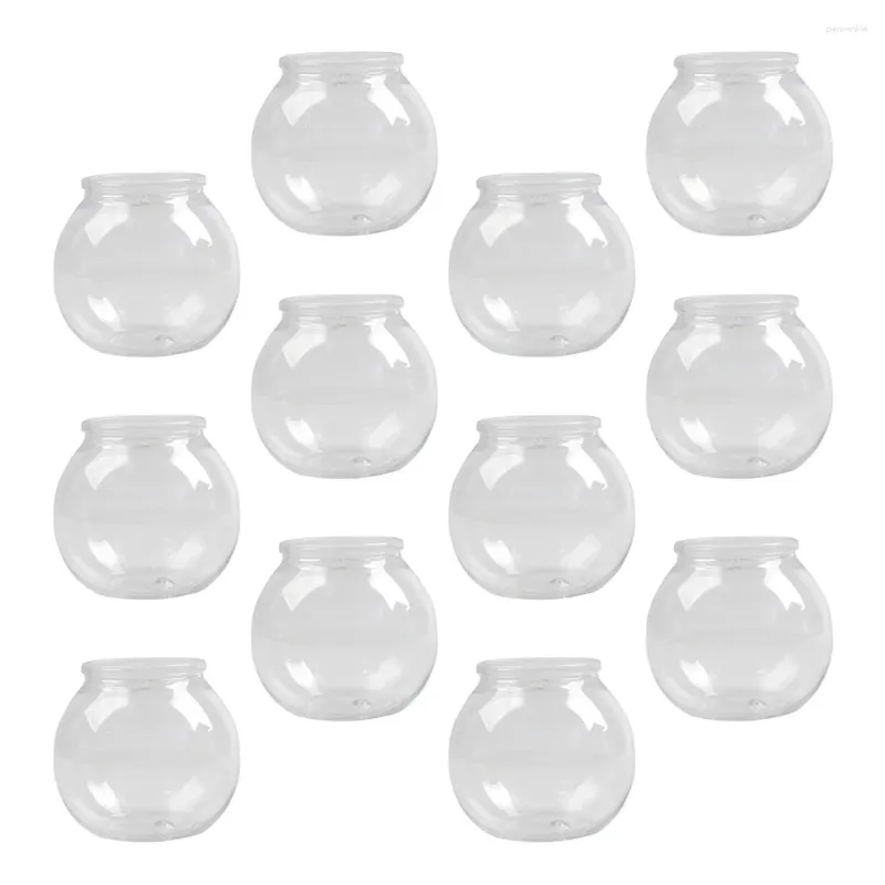 Cuilles jetables Paies 12 Set Container Planet Tasset Clear Dessert Containers Mousse les verres d'animaux pour les desserts