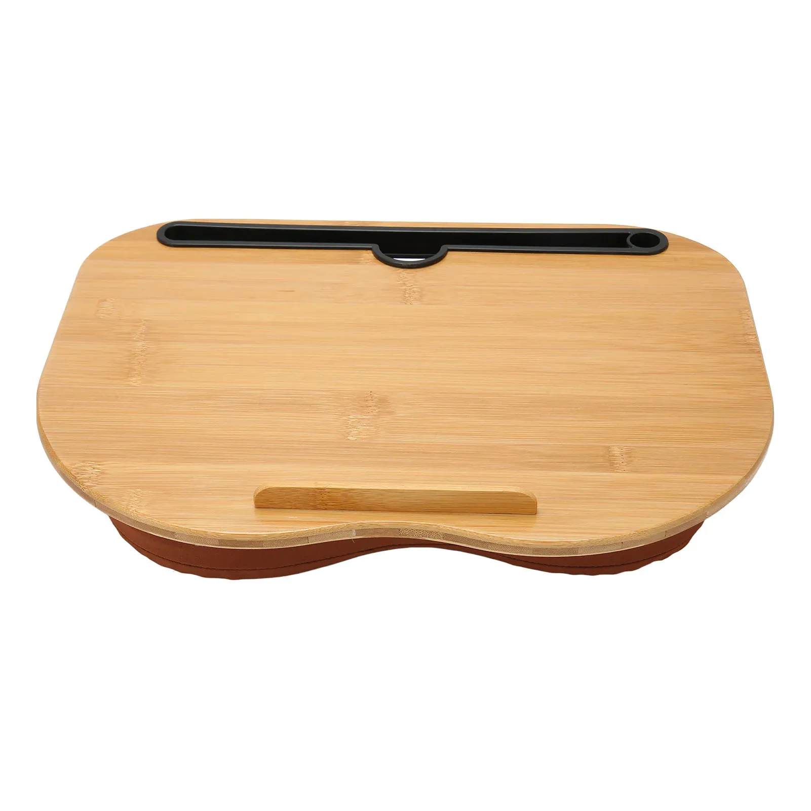 ラップデスクラップトップデスク竹の木材は、枕カッションを備えた最大15.6インチのラップトップポータブルラップデスクに収まります。