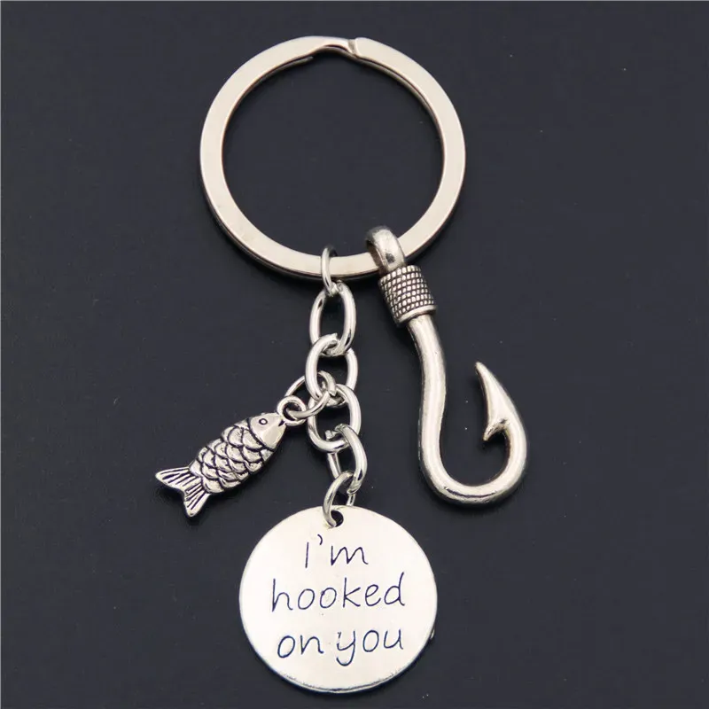 1pc Fish Hook Fishing Kecheschains Place Fish Keyring Anchor Lighthouse Charmes Summer Bijoux Cadeau