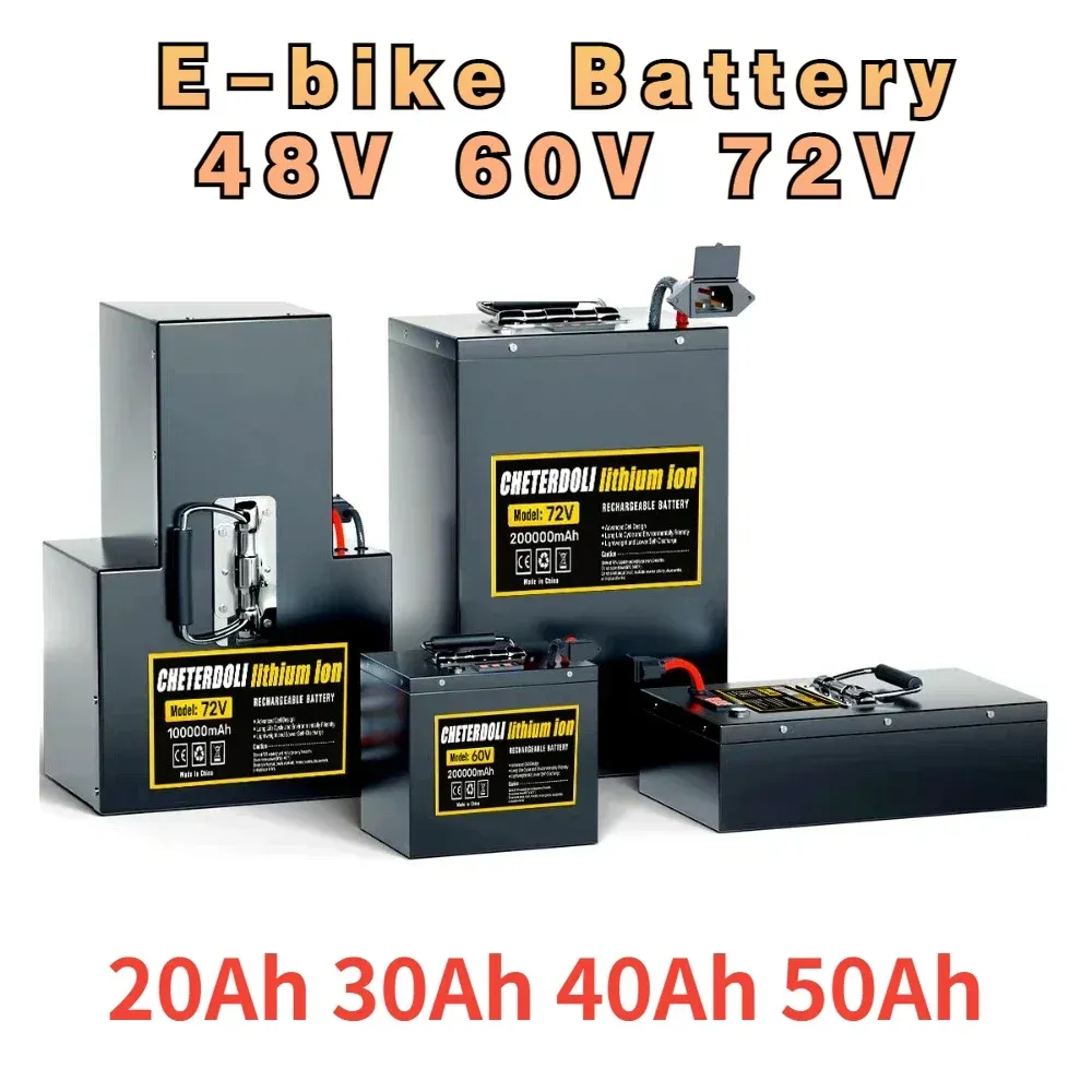 Batterie de lithium de véhicule électrique 48V 60V 72V 30AH 40AH 50AH SUPER CAPACITÉ 100 km Motorcycle électrique Tricycle du lithium Batterie