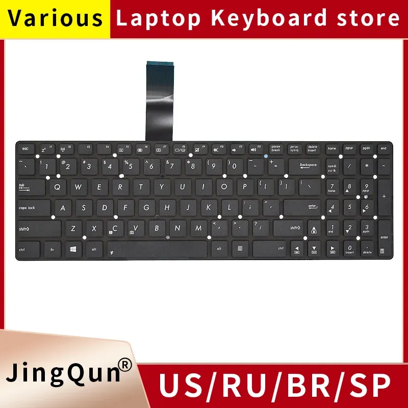 Teclados Novo Teclado de Laptop Russo SP russo/inglês para ASUS A55V A55VM A55VJ A55VD R500V R700V K55VD K55VM K55VJ K55V K55XI