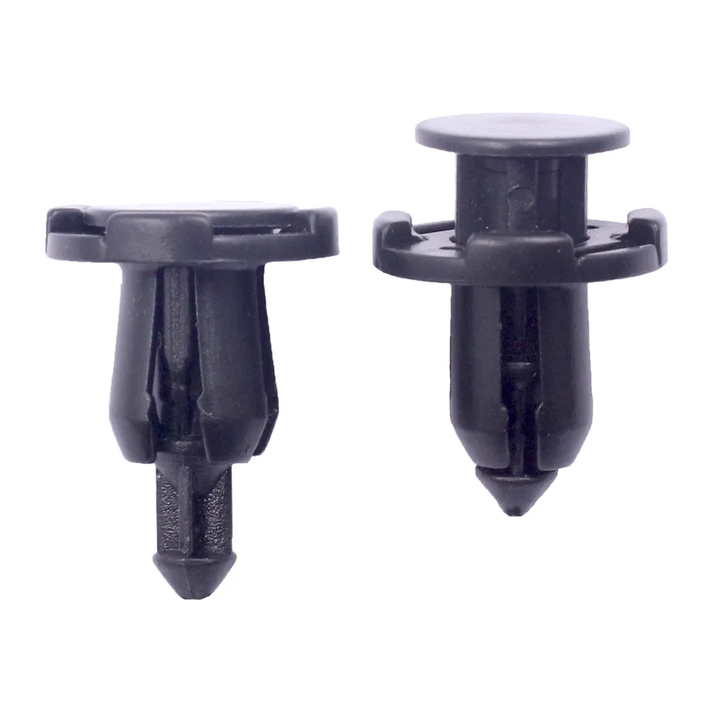 50x Push Type Fender Retainer Bumper Clips – 9mm Hole Fit For Mitsubishi Honda