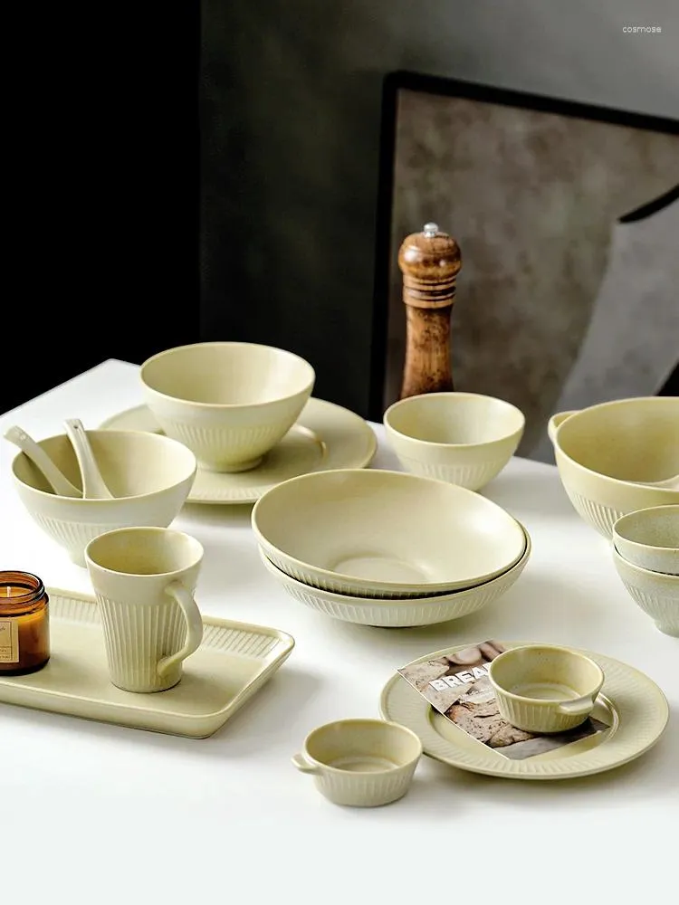 Schalen Dish Set Haushalt leichte Luxus moderne nordische Stil türkiskramischer Keramikgeschirr Kreativität Hochwertiger Essstäbchen Geschenkbox