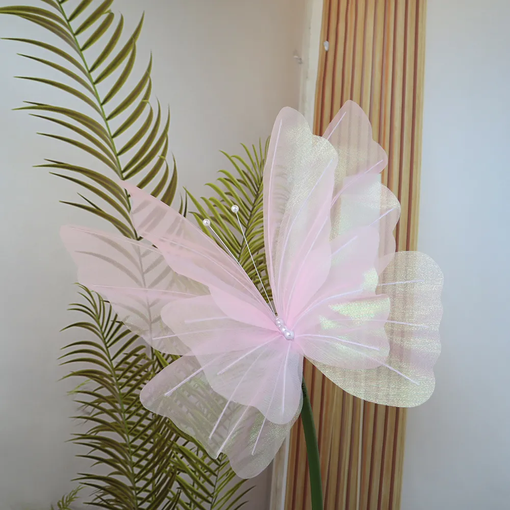 50 см для симуляции бабочка 3D открытое свадебное фестиваль украшение пустое большое висящее газовое фальшивое день святого валентина бабочки