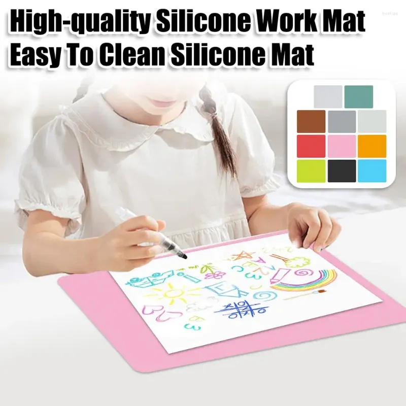 Table Mats Anti-slip Silicone Sheet Non-slip Placemat For Kids Multifunctional Diy Crafts Pad Epoxy Resin Painting Protector