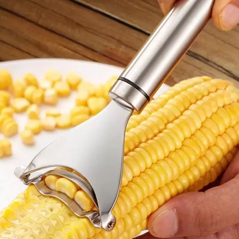 Utile éplucheur de maïs premium outil de cuisine en acier inoxydable Cutter de maïs Cob Peeler Strip-t-il du noyau de noyau PELADOR DE Mazorcas Cortador de Granos de Maiz